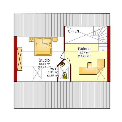 TOP Poddasze z antresolą – Grundriss Studio