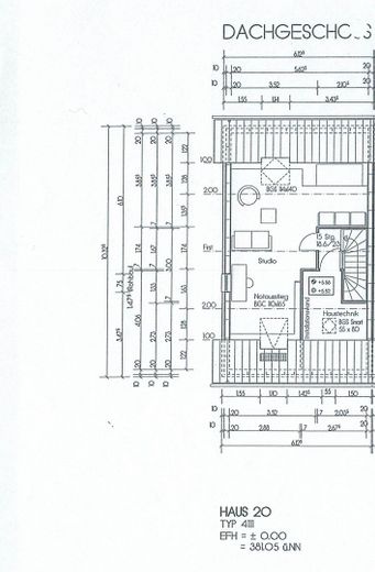 Wunderschöne Doppelhaushälfte in Etting – Grundriss Dachgeschoss