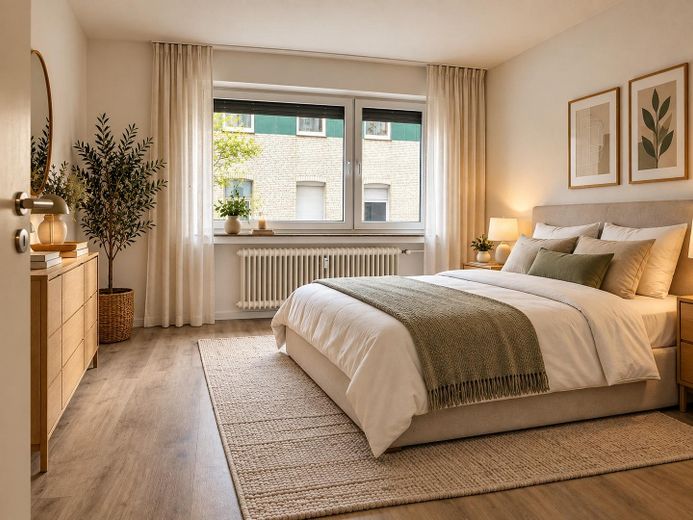 TOP APARTMENT: An oasis of well-being in Burtscheid’s spa district – Schafzimmer (Beispiel)