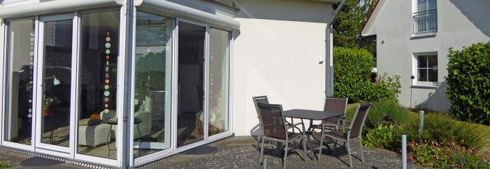Blick auf die Terrasse