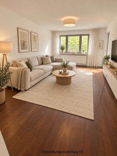3 Zimmer Whg mit Balkon + Garage in St. Magnus 165.000€ !!Provisionsfrei!! – KI: Wohnzimmer Vorschlag