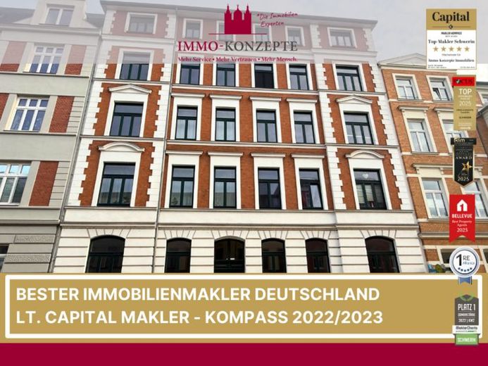 3,3% Rendite: Stilvoll wohnen im sanierten Altbau: 3-Zimmer-Wohnung mit Balkon – फोटो 1