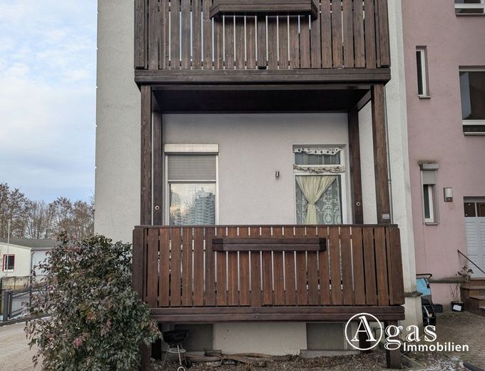 3-Zimmer-Erdgeschosswohnung mit Balkon und Keller in Eberswalde – Balkom