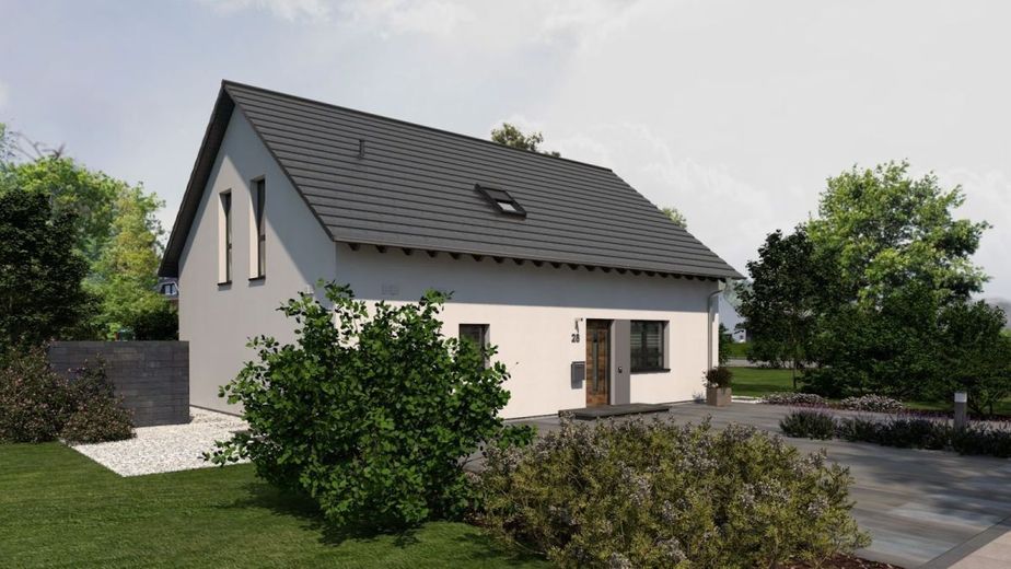 KLASSISCHES MEHR­GE­NE­RA­TIO­NEN­HAUS MIT PRAKTISCHER AUFTEILUNG – Ansicht Eingang