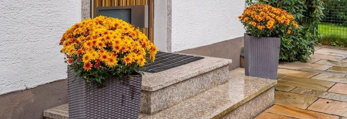 Haus bei grüner Oase Puchheim – Eingang