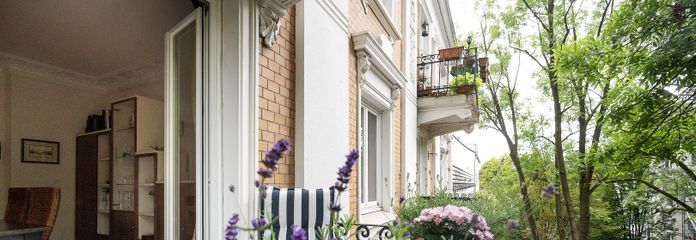 Magnifique appartement ancien près du parc municipal - de particulier – Balkon