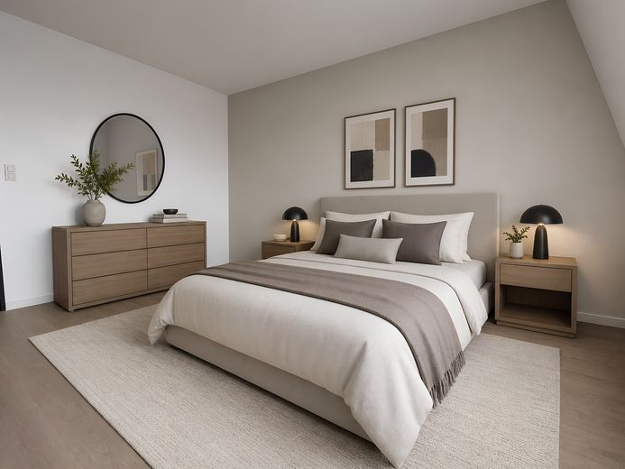 Ansicht Schlafzimmer KI generi