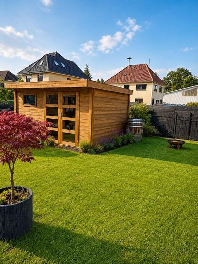 Zuhause beginnt hier in 22885 Basbüttel Stellau – Garten-1