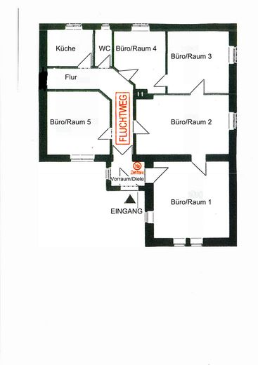 Grundriss Büroräume