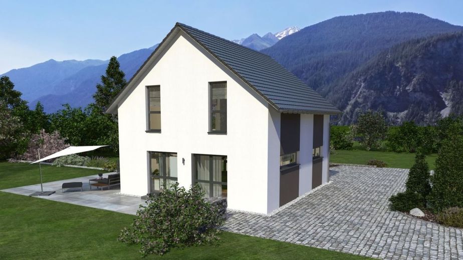 DAS HAUS MIT DEM PLUS AN RAUM – Ansicht Garten