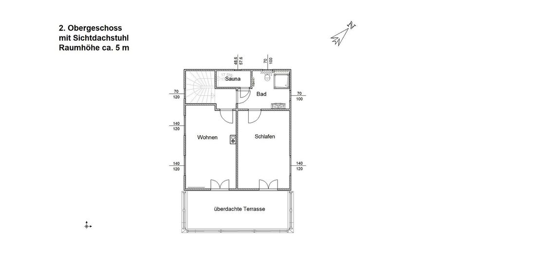 Plan vom 2. Obergeschoss
