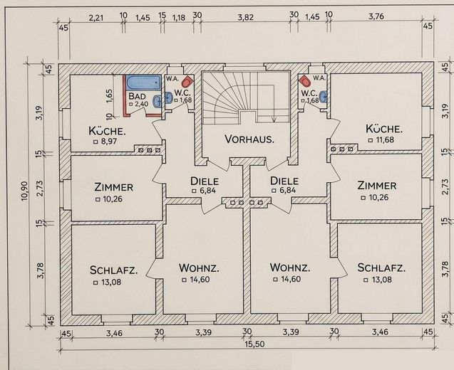 Casa plurifamiliare a Kempten, Sankt Mang con 8 appartamenti, 3 garage e potenziale di ampliamento – Grundrisse EG-3.OG