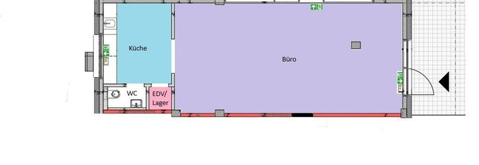 Grundriss Gewerbefläche