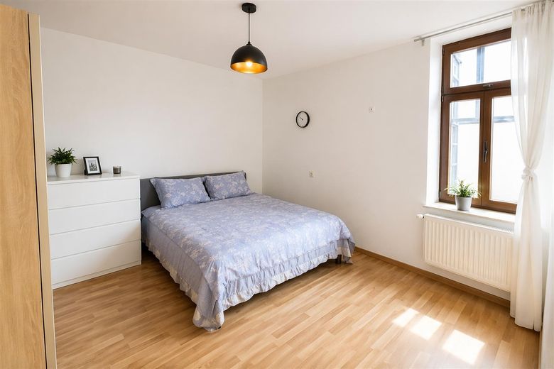Top-Innestadt-Lage Halle: Stilvolle 2‑Zimmer‑Wohnung mit moderner Küche – Schlafzimmer