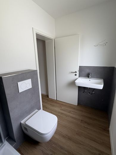 Yenilenmiş ikiz ev, garaj ve teras – Stieghorst – Hauptbad OG