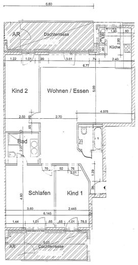 Exklusive 4-Zimmer +Energie Wohnung mit Fußbodenheiz/-kühlung und sehr geringen Energiekosten – Grundriss