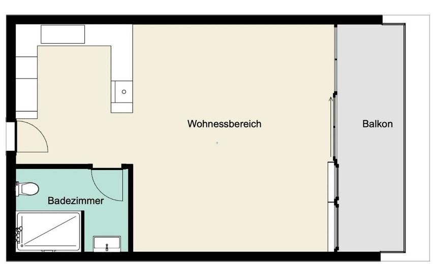 Modernes und vollmöbeliertes Studio in Frankfurt am Main – Foto 11