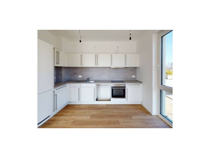 Moderne 4-Zimmer-Whg. mit Balkon und 2 Bädern im Nauener Wohnquartier "WOHNEN AN DEN MÜHLENSTÜCKEN" – Ansicht I: Küche