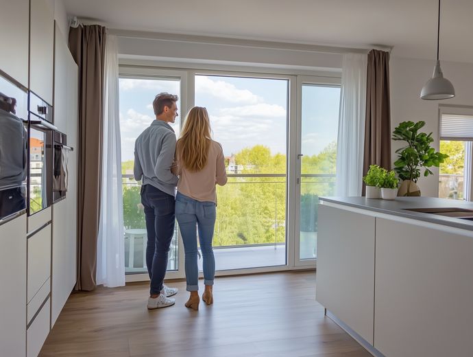 Die perfekte Balance - Funktion &amp; Stil auf 3 Zimmern – offene Beispielküche