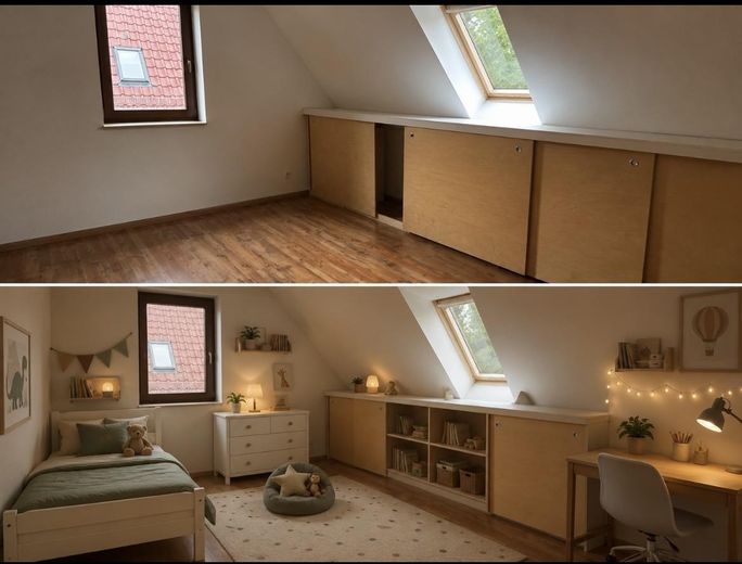 Wunderschönes Architektenhaus zur Miete – Kinderzimmer