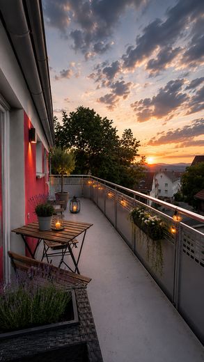 Exklusive 4 bis 5 Zimmer-Wohnung in Pfarrgasse 2, 73037 Göppingen – Balkon 