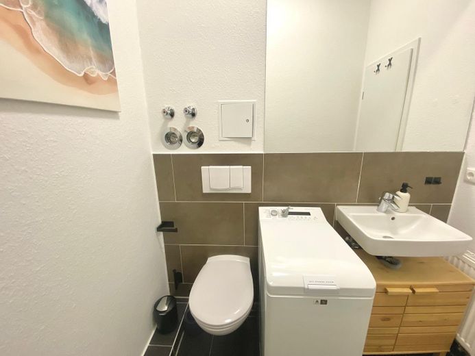 Cityappartment in Wismar – Badezimmer