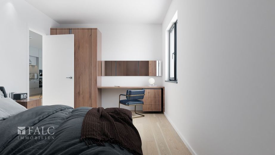 Lichtdurchflutet &amp; gemütlich - Neubau Charme mit offener Galerie – Schlafzimmer