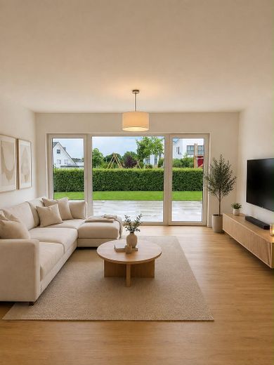 Moderna porzione di bifamiliare di alta qualità con giardino a Sinzig-Franken – Wohnzimmer