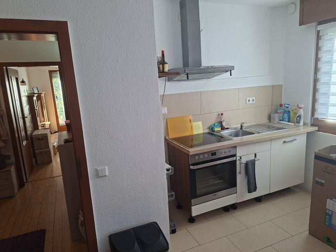 Helle Dreizimmerwohnung, Parterre mit großer Gartenterrasse – Küche Bild 2
