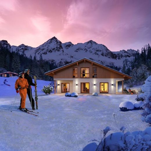 EXCLUSIVES LANDHAUS AUF DER ALB – Ansicht Garten Winterabend