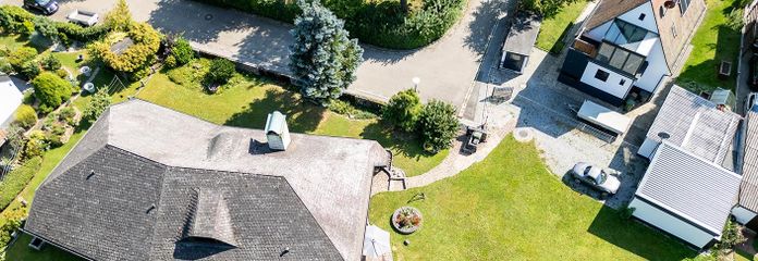 ALLES außer GEWÖHNLICH! Provisionsfreier Bungalow mit AUSBAUPOTENTIAL – Grundstück von oben