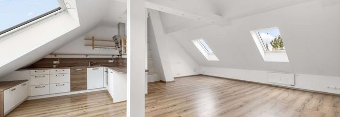 Luminoso e moderno – appartamento mansardato dal carattere di studio