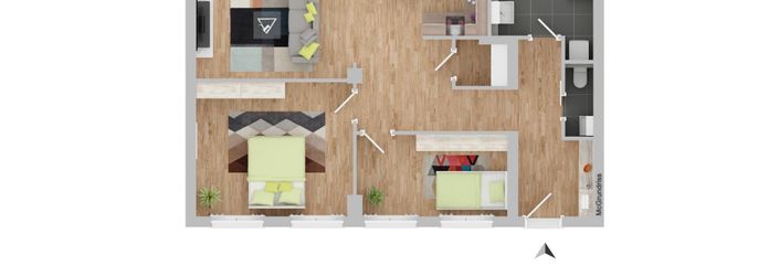 3D-Grundriss Wohnung