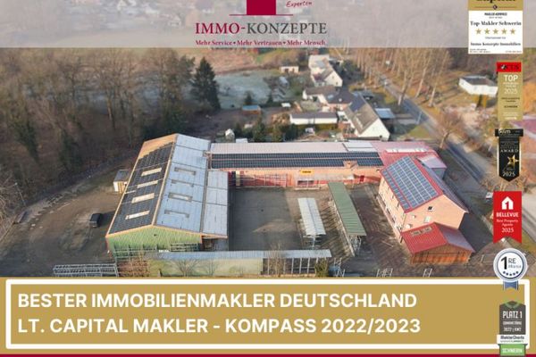 1A-Gewerbeareal mit 1.715m² Werkhalle + 430m² Wohn- und Bürohaus