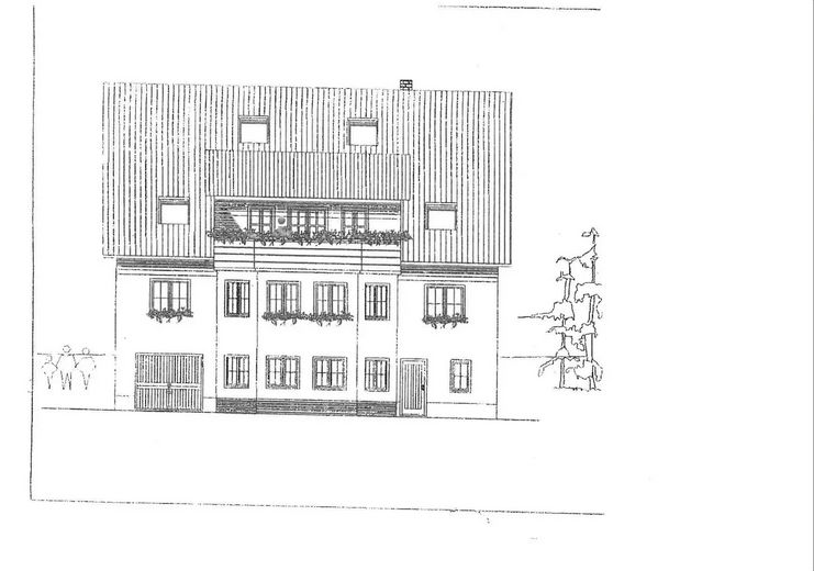 Hausansicht Garten