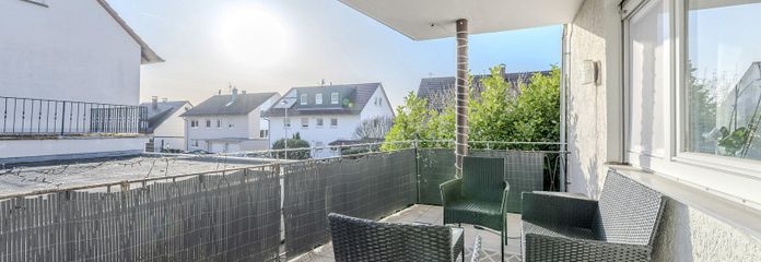 Sanierte 3-Zimmer-Wohnung mit großem Balkon & Einbauküche in Oberstenfeld – Balkon