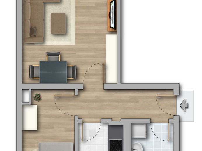 Gemütliche und moderne Zweiraumwohnung- alles neu! – Foto 1