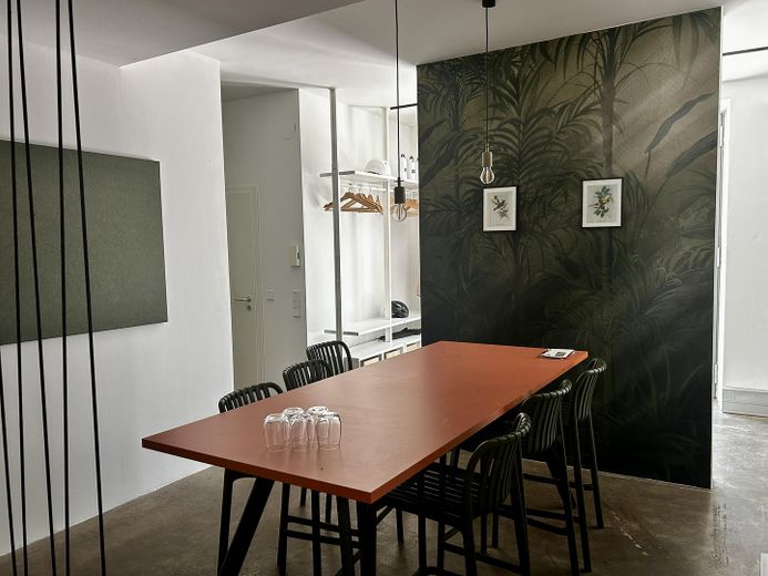 Coworkingwerkplek nabij Goetheplatz – vast bureau, all-inclusive vanaf 450 € – Aufenthaltsbereich Küche