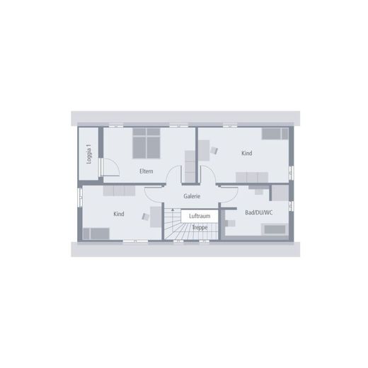 SCHNÖRKELLOS UND GUT DURCHDACHTES HAUS AUF SCHÖNEM BAUPLATZ – Grundriss Dachgeschoss