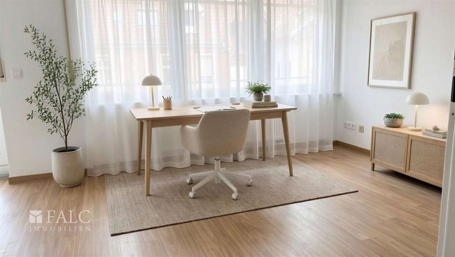 Lichtdurchflutete Maisonette-Wohnung mit zwei Balkonen in zentraler Lage von Wiesloch zu vermieten – Büro KI