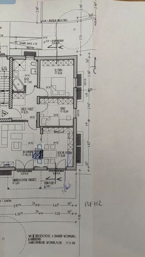 Schöne, helle 3-Zimmer Wohnung in Burgkirchen – Grundriss 1
