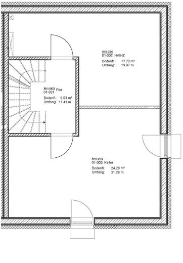 Exklusives Reihenendhaus | Neubau | Erstbezug | Wärmepumpe | PV-Anlage – Kellergeschoss