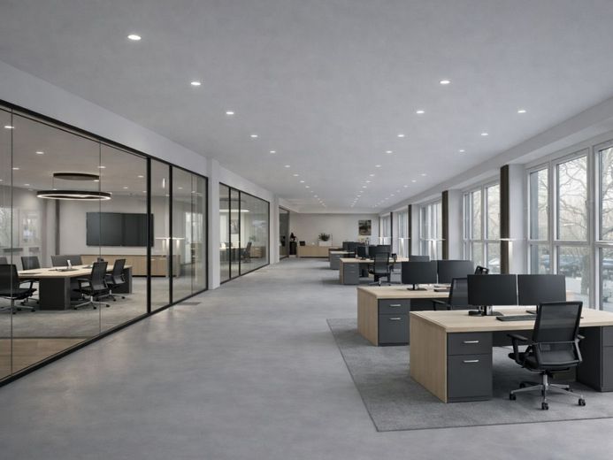 Saniertes Büro am Zülpicher Platz – HSR Visualisierung Büro (3)