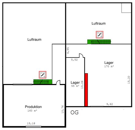 गर्म किया हुआ व्यावसायिक परिसर, लगभग 1.120 m² हॉल + कार्यालय, कारपोर्ट, 15–20 पार्किंग स्थान – Upgant-Schott – फोटो 33