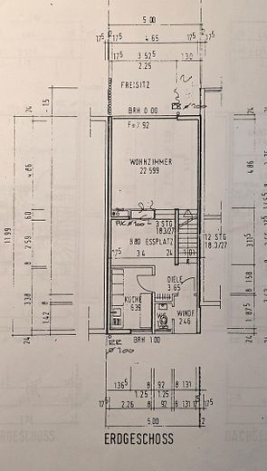 Küche offen und Windfang weg