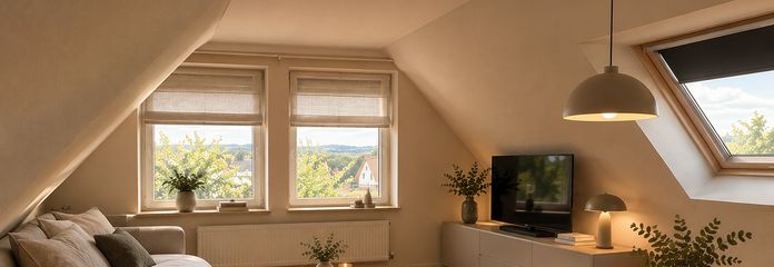 Сдается квартира на мансардном этаже – Appartmentraum KI eingerichtet