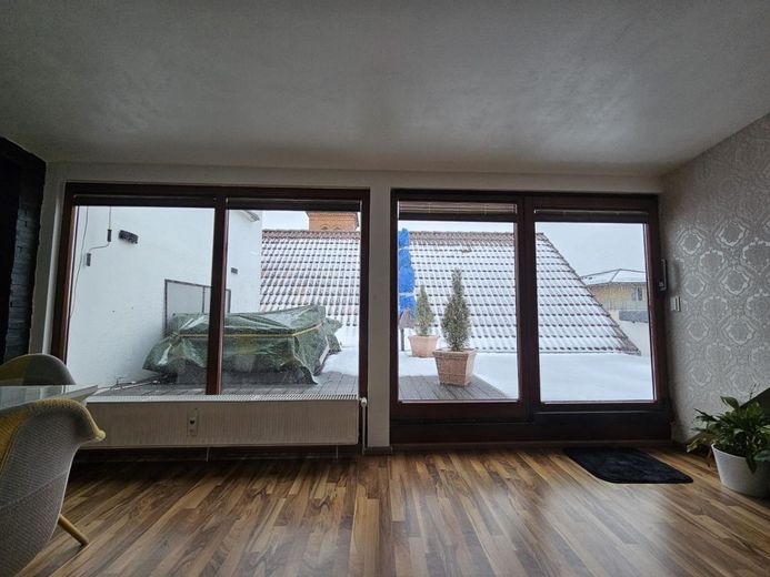 Blick auf die Terasse