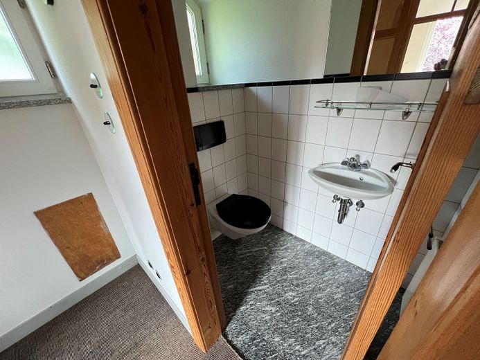 PROVISIONSFREI: Charmantes EFH in zentraler, ruhiger Anliegerstraße – Blick ins Gäste-WC