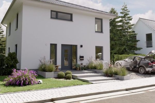Villa cittadina in una zona residenziale rinomata a Riegelsberg, casa in muratura di Town & Country Eff55 GEG, prezzo comprensivo del terreno