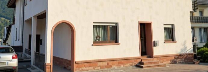 Su propia entrada junto al Meno – 3 habitaciones, disponible de inmediato – Außenansicht mit Eingang